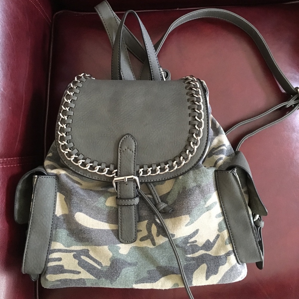 Black rivet backpack